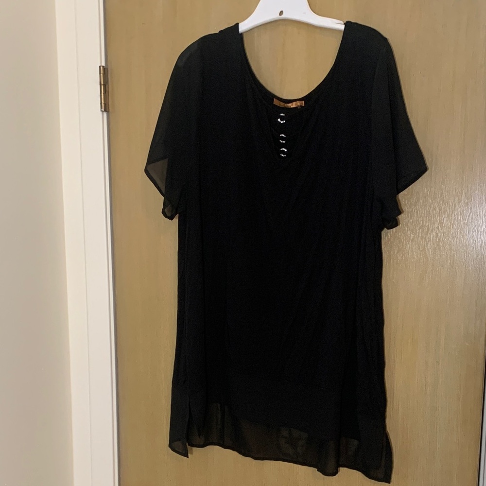 🖤🖤MAGNIFICENT PLUS SIZE 3X SPARKLE TOP! SO SOFT! WEAR ANYWHERE!🖤🖤